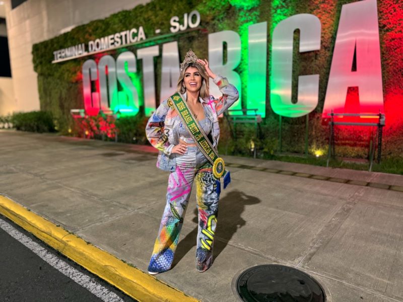 Wendy Dantas chega a Costa Rica para representar o Brasil