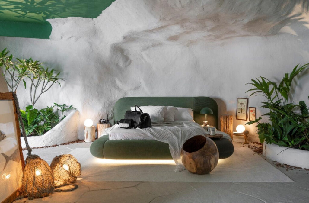 CASACOR Santa Catarina: suíte do arquiteto Leandro Sumar traz espelhos d'água e materiais da natureza para dentro de casa