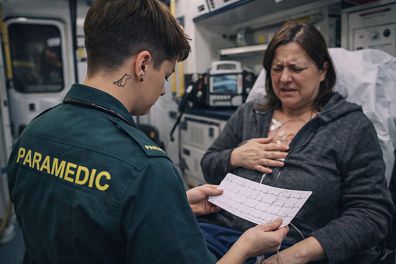 Ela achava que era gastrite. Era um infarto!