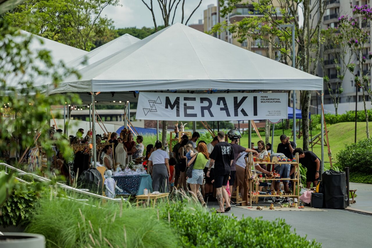 Festival Meraki reúne marcas autorais, atração infantil, música e gastronomia neste domingo (27) na Praça Cidade das Águas