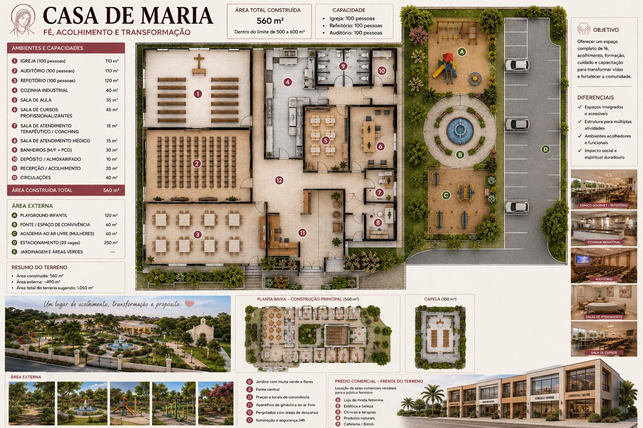Empresária transforma sonho em projeto e prepara Casa de Maria para acolher mulheres em Joinville